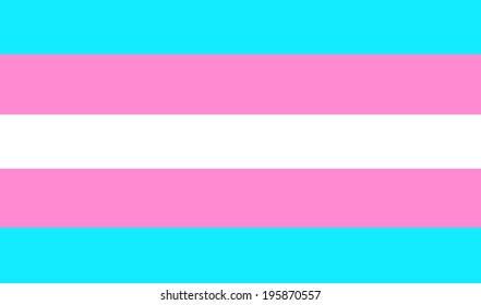 Trans Gender Flag Vector. Transgender Circle Badge Symbol. LGBT Pride Member Population.