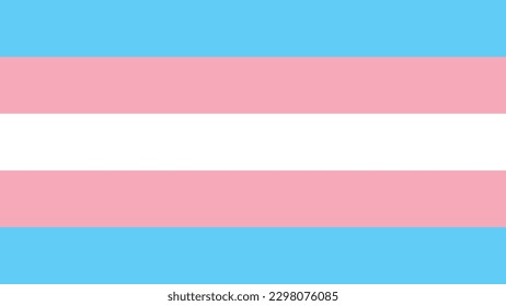 Trans - LGBTQ+ Rights Pride Flag 