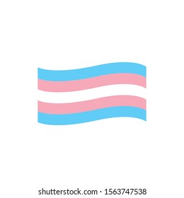 Trans pride flag vector transgender