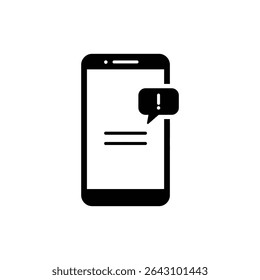 Transaction Alert on Smartphone Icon Representing Financial Notification