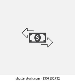 transaction base icon. Simple sign illustration. transaction symbol design. Can be used for web, print and mobile