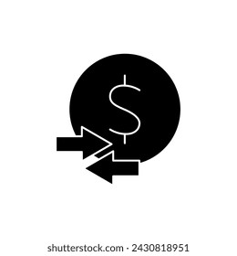 transaction concept line icon. Simple element illustration. transaction concept outline symbol design.