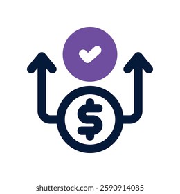 transaction dual tone icon. vector icon for your website, mobile, presentation, and logo design.