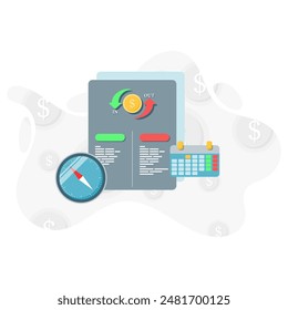 transaction and financial illustrations, Financial Forecasting