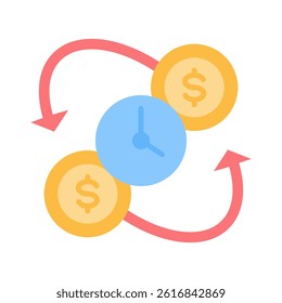 Transaction History Icon Element for Design