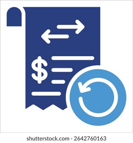 Transaction History Icon Element For Design