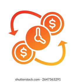 Transaction History Icon Element for Design