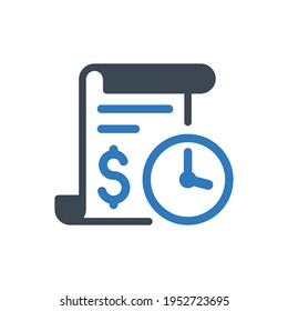 Transaction History Icon - Simple Vector Illustration