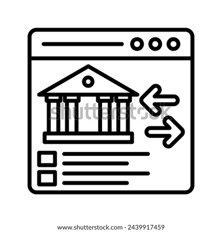 Transaction History  icon in vector. Logotype
