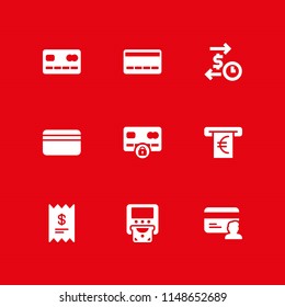 transaction icon. 9 transaction vectors with atm, transaction, receipt and credit card icons for web and mobile app