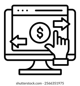 Transaction Icon Element For Design