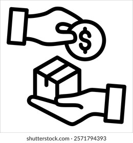 Transaction Icon Element For Design