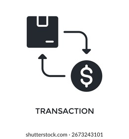 Transaktionssymbol-Symbolstil. Vektorgrafik für Grafikdesign