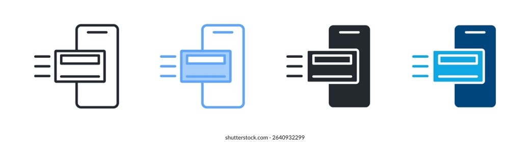Transaction Icon Outline Style. Vector Illustration For Graphic Design
