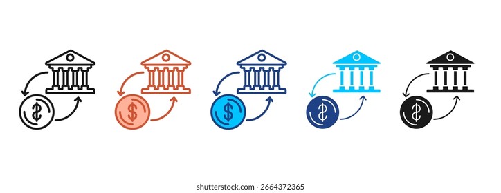 Ícone de Transação Definir Coleção de Vários Estilos