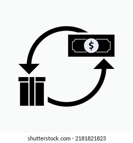 Icono de transacción. Símbolo comercial - Vector.