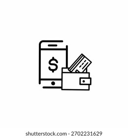 ícone de transação, ícone de transferência, transação dispositivo a cartão, dispositivo a dispositivo, símbolo de transferência de cartão de crédito. Design de linha simples em fundo branco.