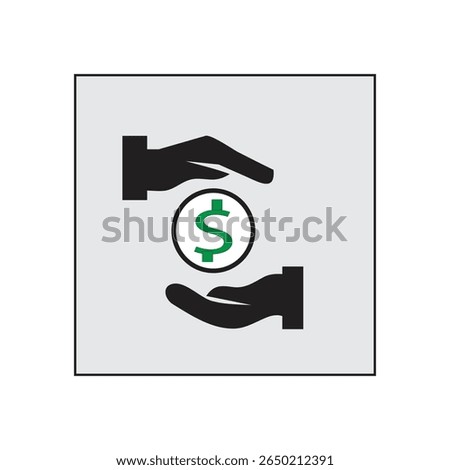 transaction icon vector illustration visual representation of an action or process in a digital system especially related to financial transactions