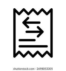 Transaction Icon Vector Symbol Design Illustration