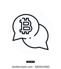 transaction Icons. Cryptocurrency and Blockchain vector icons. Crypto Icon Set Featuring Bitcoin, Wallet, Mining, P2P,  Smart Contracts, money exchange Vectors icon. EPS10
