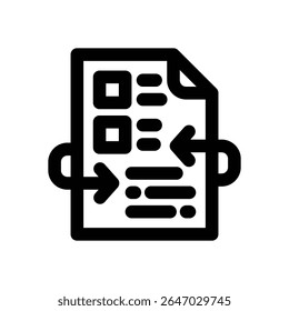transaction line icon. Clean and minimalist vector icon for websites, mobile apps, presentations, and logos. Fully scalable and customizable for any project.