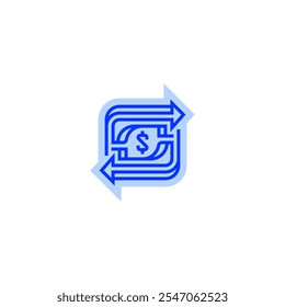 Transaction line icon. linear style sign for mobile concept and web design. Outline vector icon.