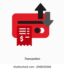 Concepto de icono de transacción o pago