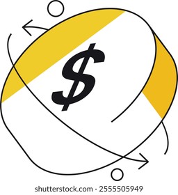 A transaction process icon in isometric perspective, illustrating smooth and secure financial operations.