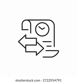transaction statement icon sign vector