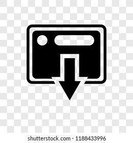 Transaction vector icon isolated on transparent background, Transaction transparency logo concept