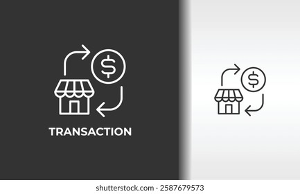 Transaction Vector, Icon Or Logo Sign Isolated Symbol Illustration