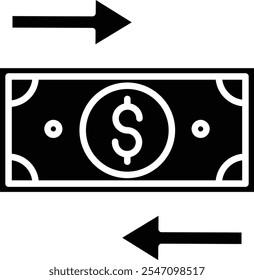 Detailliertes Symbol für Transaktionsvektorgrafik