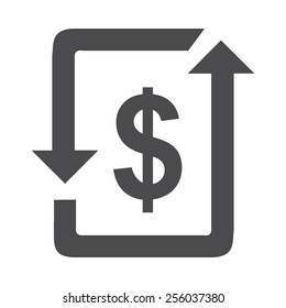 Transaction vector image to be used in web applications, mobile applications and print media.