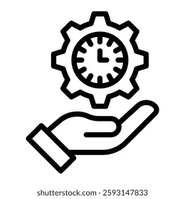 Transaction Vector Line Icon Design