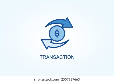 Transaction Vector Or Logo Sign Symbol Illustration