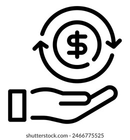 Icono transaccional para Web, App, infografía, etc