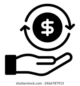 Transactional icon for web, app, infographic, etc