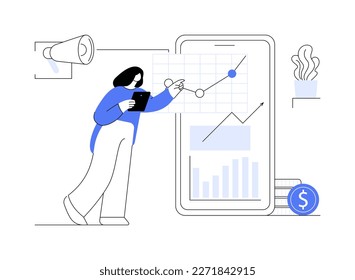 Transactional marketing abstract concept vector illustration. Sales oriented strategy, maximize volume of individual sales, short-term customer relationship, distribution chain abstract metaphor.