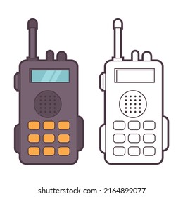 Transceiver, Vektorgrafik-Illustration einzeln auf weißem Hintergrund.