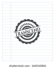 Transcend drawn with pencil strokes. Vector Illustration. Detailed.