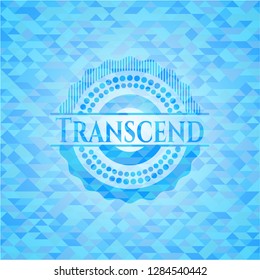 Transcend light blue mosaic emblem