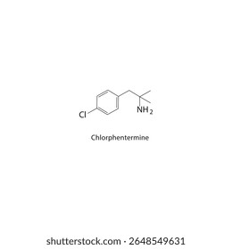 trans-Cinnamic acid skeletal structure. Aromatic acid compound schematic illustration. Simple diagram, chemical formula.