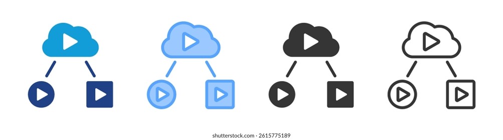 Transcoding icon set multiple style collection