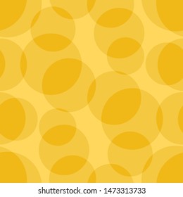 transculent orange rounds. vector seamless pattern