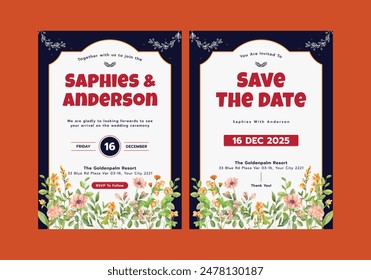Invitación - Boda - Transe - Tarjeta de Plantilla