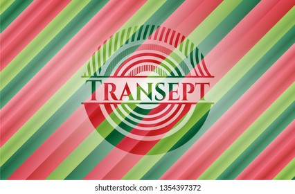 Transept christmas badge background.