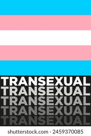 Transexual poster and flyer as an illustration