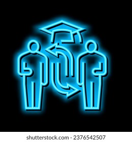 transfer admission neon light sign vector. transfer admission illustration