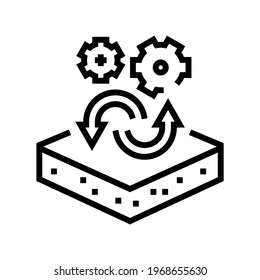 transfer to another purpose of premises line icon vector. transfer to another purpose of premises sign. isolated contour symbol black illustration