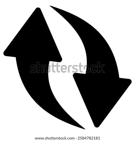 Transfer arrow icon. Double reverse symbol. Data transfer linear icon. Arrow to left and right symbol. Replace icon. Vector illustration of duel side arrow.